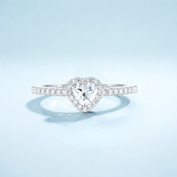 Heart Halo Ring