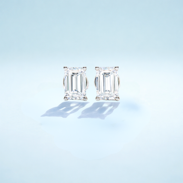 Vela Baguette Stud Earrings