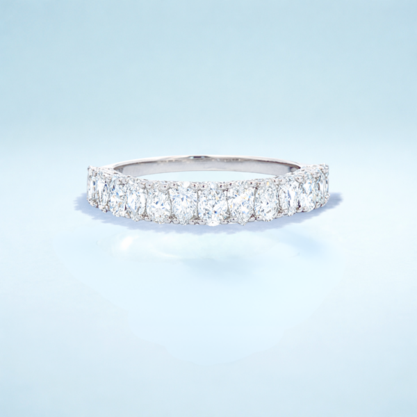 Linea Pear Half Eternity Ring